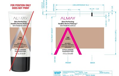 front label - Almay healthy biome front 1 jpeg